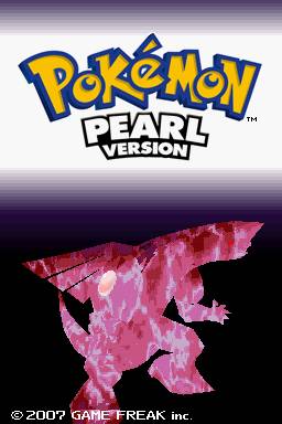 Pokemon Pearl Title Screen